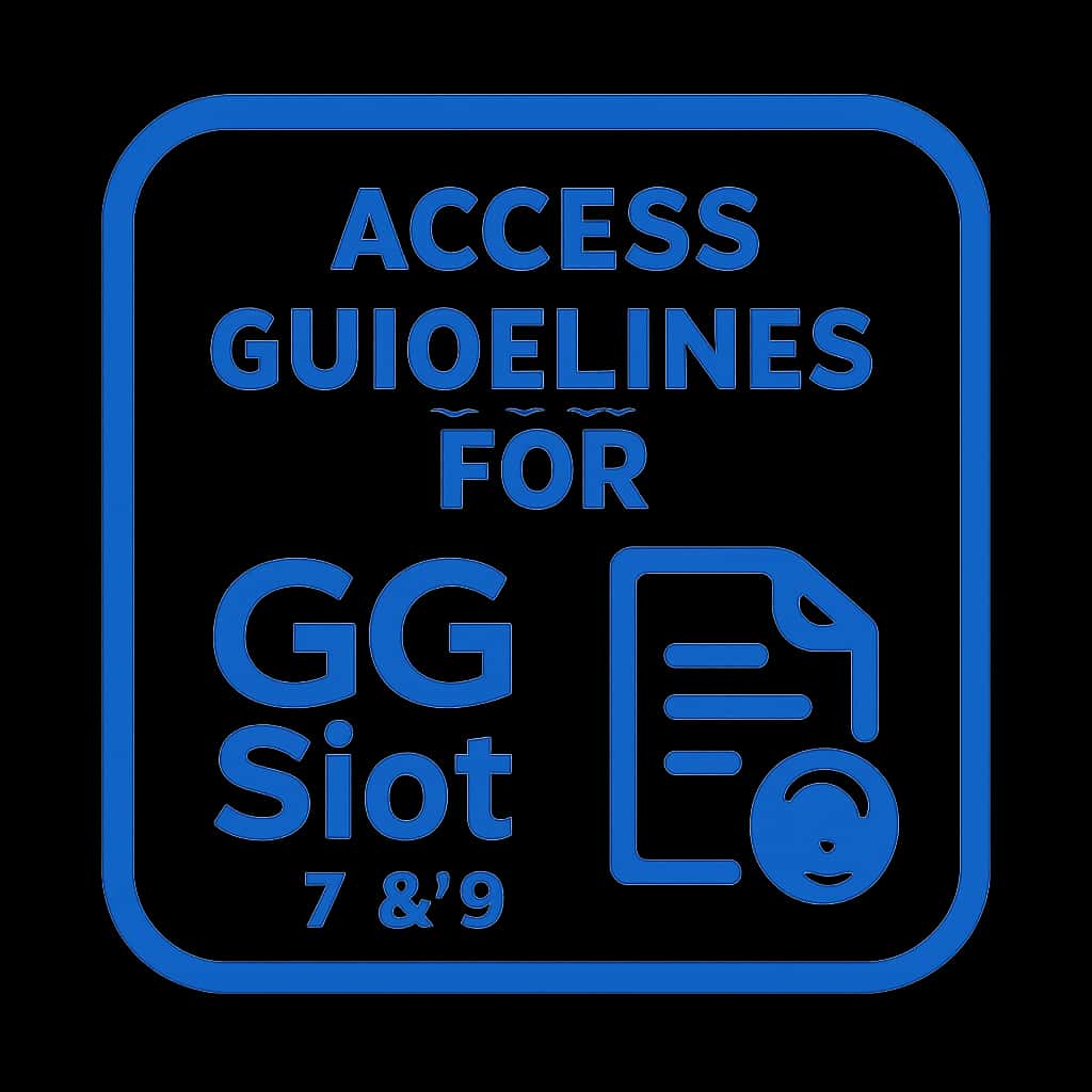 Icon representing access guidelines for GG Slot 789.