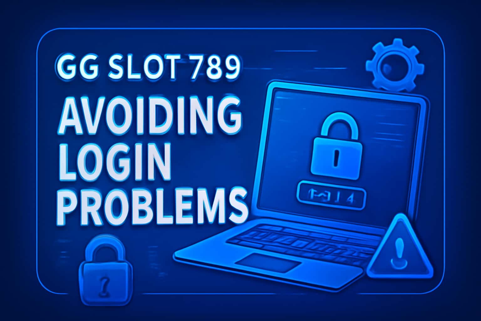 A professional scene illustrating tips for avoiding login issues with GG Slot 789.