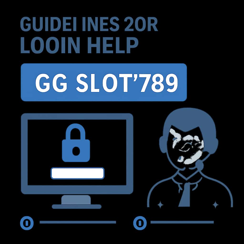 Educational diagram illustrating login help for GG Slot 789.