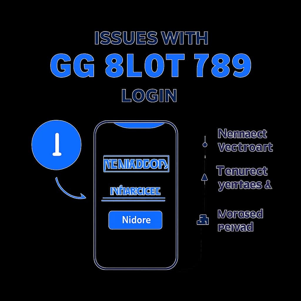 An educational diagram detailing common problems associated with GG Slot 789 login.