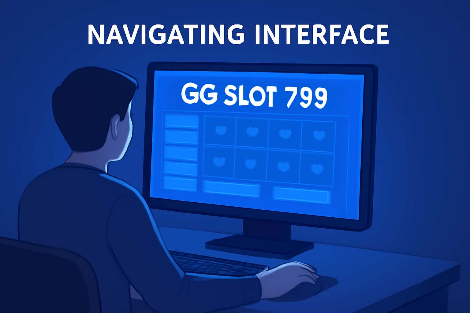 A professional image illustrating the GG Slot 789 interface with a focus on user navigation.