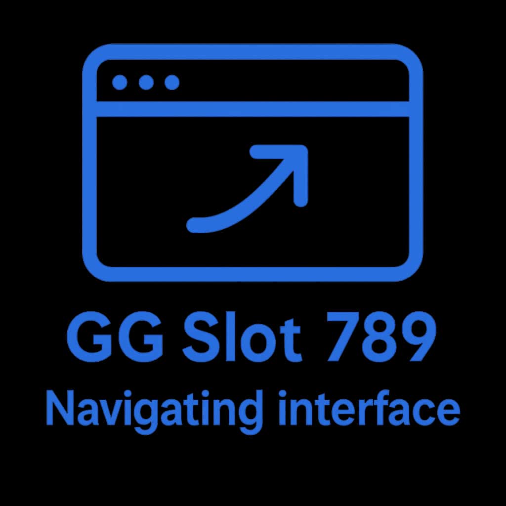 An icon representing the guide for Navigating GG Slot 789 Interface.